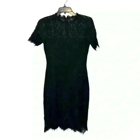 Lulu’s Black Lace Knee-Length Cocktail Dress, size S - Picture 2 of 6